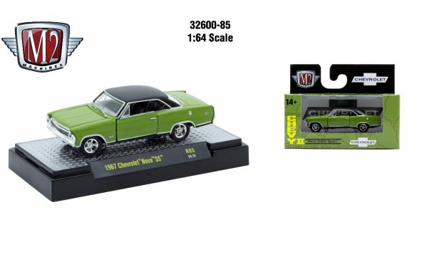 M2 Machines 1:64 Detroit Muscle R85 1967 Chevrolet Nova SS